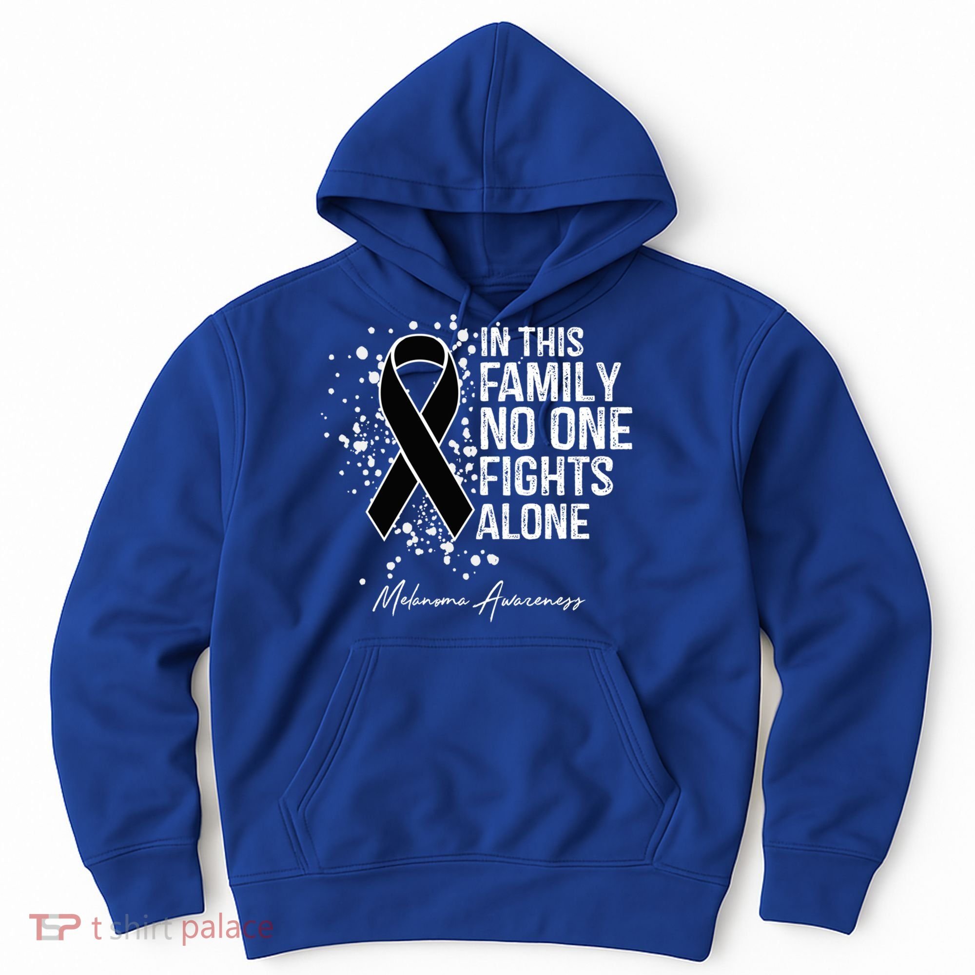 Melanoma Awareness In This Family No One Fights Alone Cute Gift Hoodie