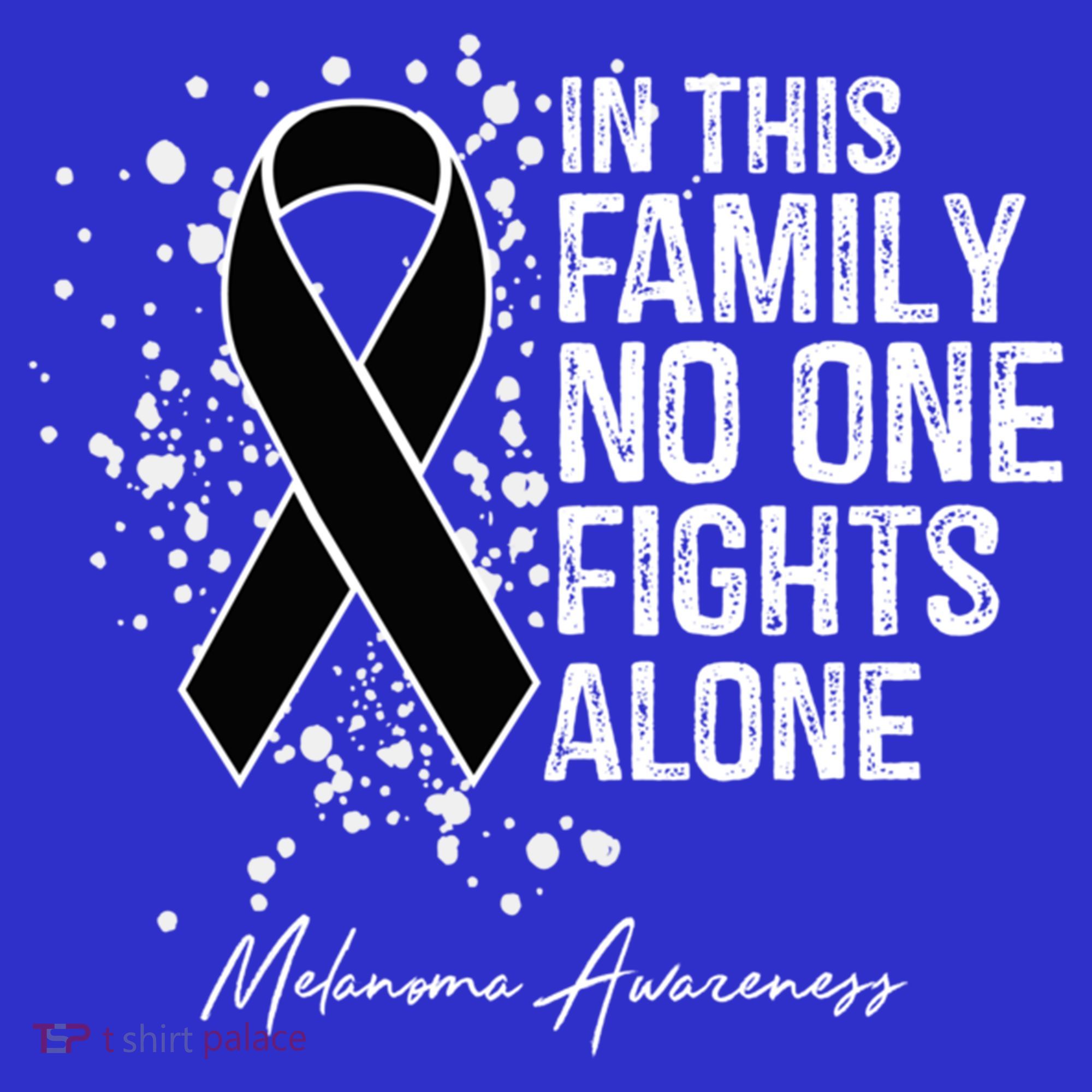 Melanoma Awareness In This Family No One Fights Alone Cute Gift Polo