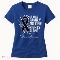 Melanoma Awareness In This Family No One Fights Alone Cute Gift Women's T-Shirt thumb 0
