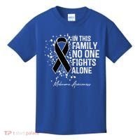 Melanoma Awareness In This Family No One Fights Alone Cute Gift Kids T-Shirt thumb 0