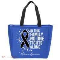 Melanoma Awareness In This Family No One Fights Alone Cute Gift Tote Bag thumb 0