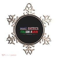 Make America Italian Again Funny Usa Patriotic Party Ornament thumb 0