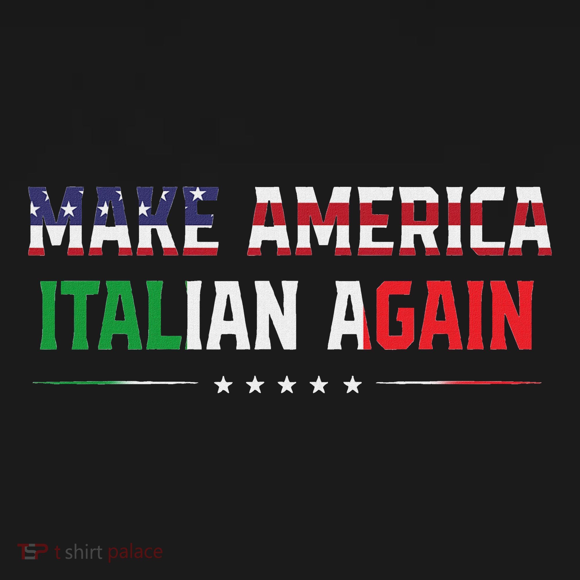 Make America Italian Again Funny Usa Patriotic Party Women's Tank Top