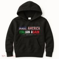 Make America Italian Again Funny Usa Patriotic Party Kids Hoodie thumb 0