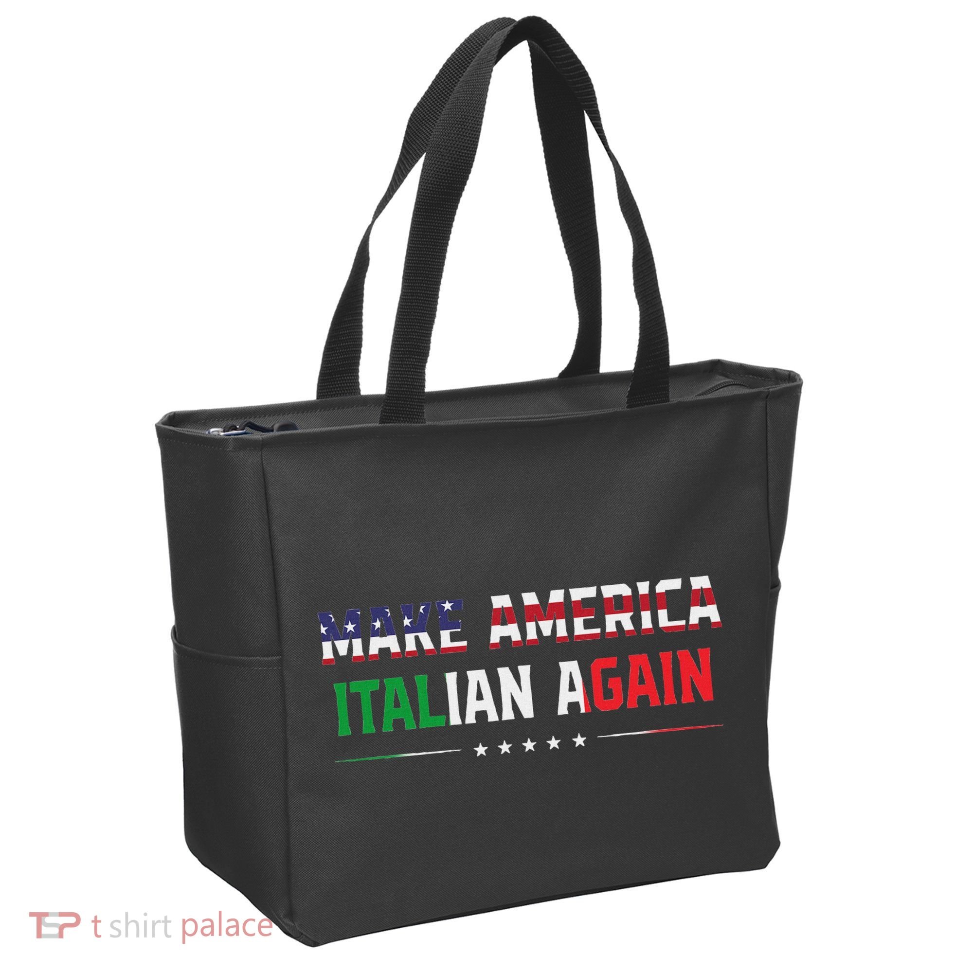 Make America Italian Again Funny Usa Patriotic Party Tote Bag