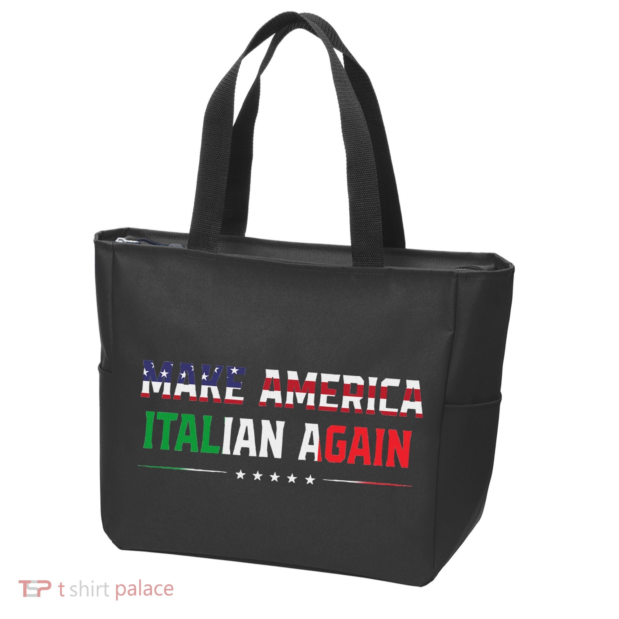 Make America Italian Again Funny Usa Patriotic Party Tote Bag