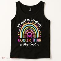 My Aunt Is Definitely Cooler Than My Dad Auntie Niece Nephew Tank Top thumb 2