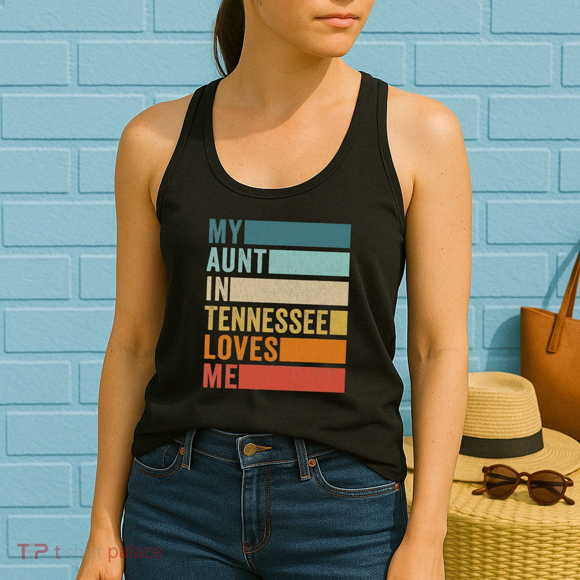My Aunt In Tennessee Loves Me Niece Nephew Women's Tank Top