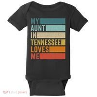 My Aunt In Tennessee Loves Me Niece Nephew Baby Bodysuit thumb 0