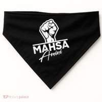 Mahsa Amini Iran MAHSAAMINI USA-Made Doggie Bandana thumb 0