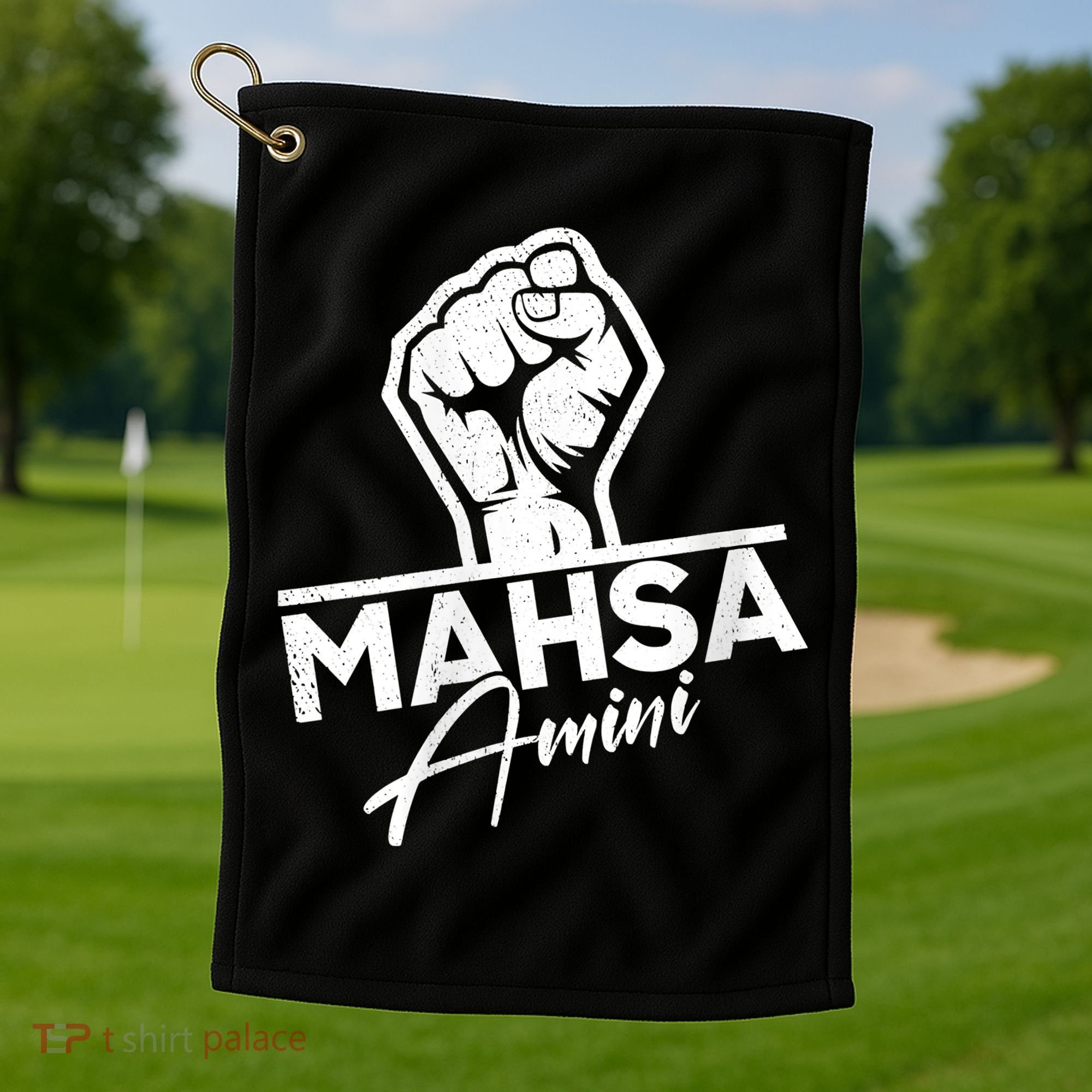 Mahsa Amini Iran MAHSAAMINI Golf Towel