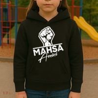 Mahsa Amini Iran MAHSAAMINI Kids Hoodie thumb 3