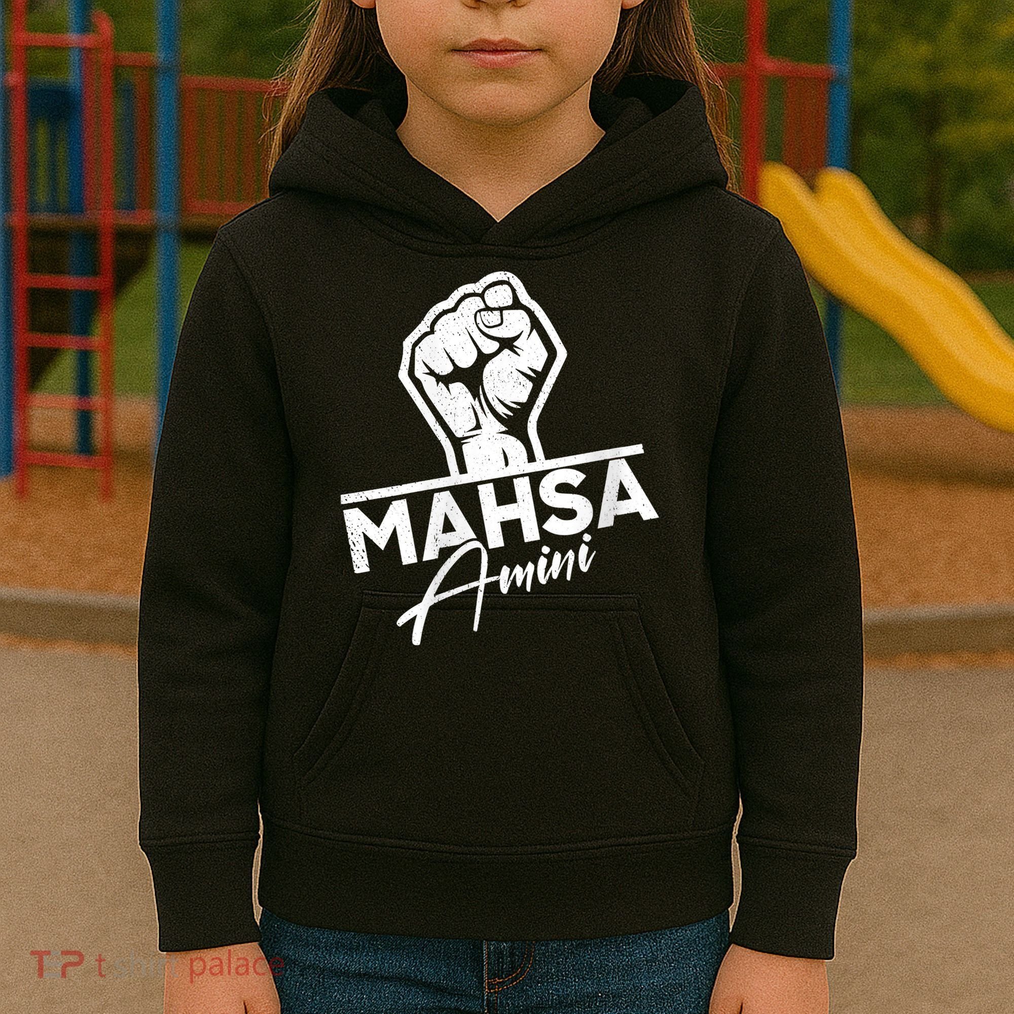 Mahsa Amini Iran MAHSAAMINI Kids Hoodie