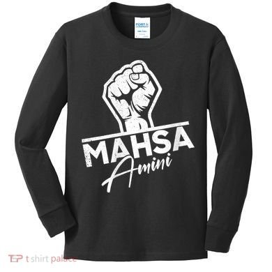 Mahsa Amini Iran MAHSAAMINI Kids Long Sleeve Shirt