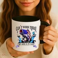 My Arm Is In A Cast Fishing USA Coffee Mug thumb 3