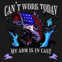 My Arm Is In A Cast Fishing USA Coaster thumb 2