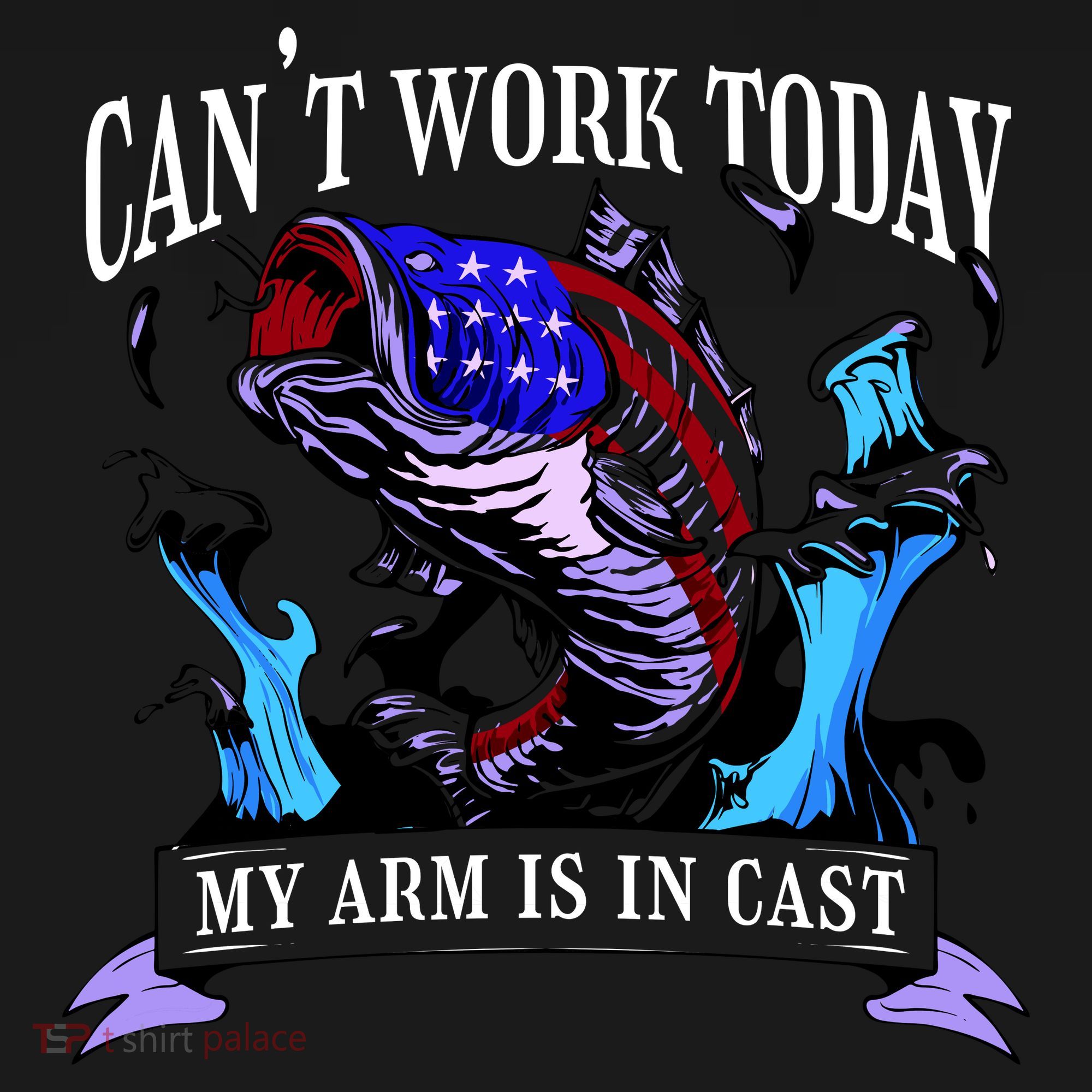 My Arm Is In A Cast Fishing USA Women's Hoodie