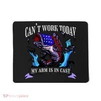 My Arm Is In A Cast Fishing USA Mousepad thumb 0