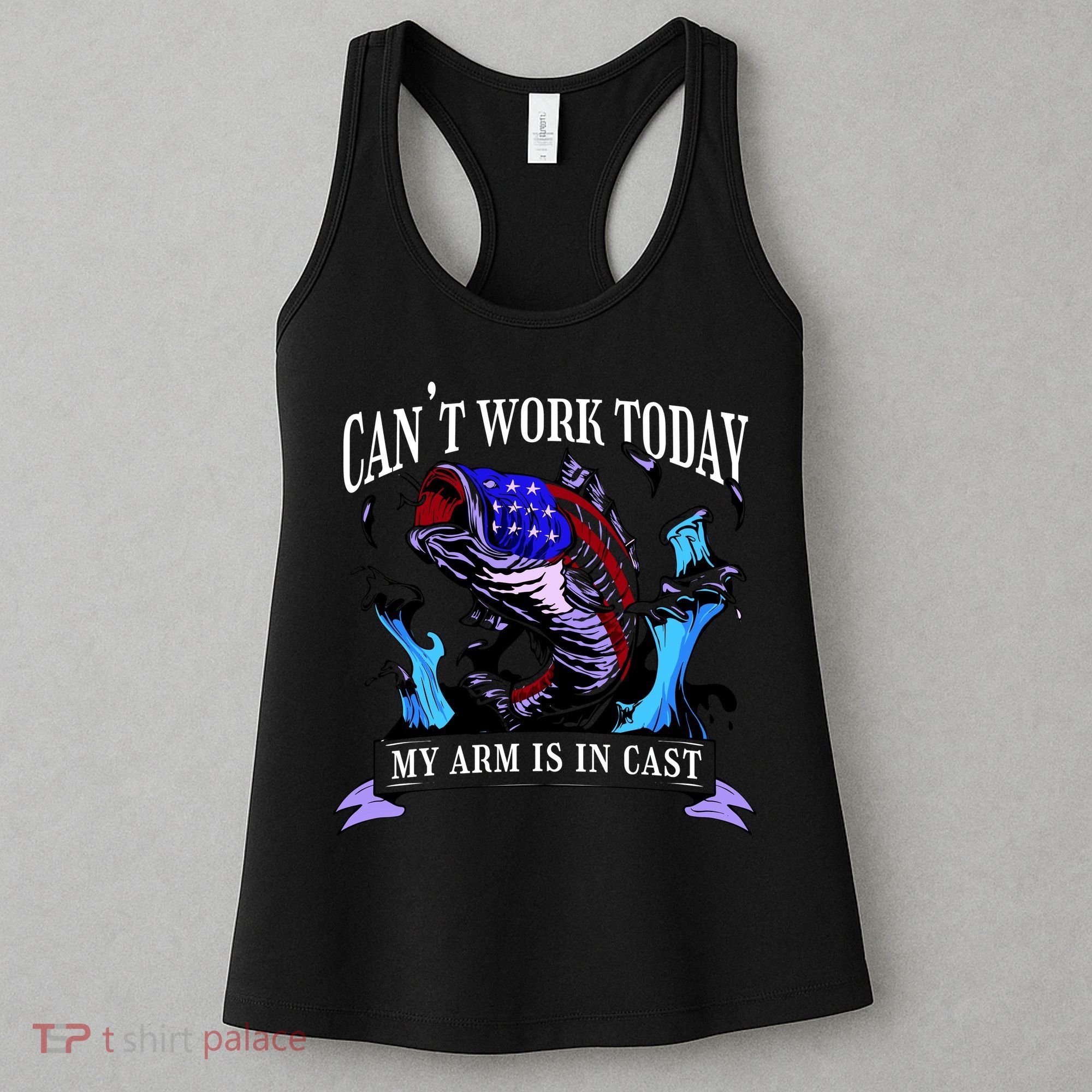 My Arm Is In A Cast Fishing USA Women's Tank Top