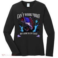 My Arm Is In A Cast Fishing USA Women's Long Sleeve Shirt thumb 0