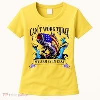 My Arm Is In A Cast Fishing USA Women's T-Shirt thumb 0