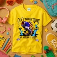 My Arm Is In A Cast Fishing USA Kids T-Shirt thumb 3