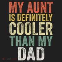 My Aunt Is Definitely Cooler Than My Dad Auntie Niece Nephew Beanie thumb 2