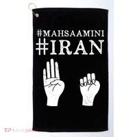 Mahsa Amini Iran #MAHSAAMINI Golf Towel thumb 0