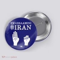 Mahsa Amini Iran #MAHSAAMINI Button thumb 0