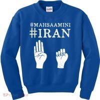 Mahsa Amini Iran #MAHSAAMINI Kids Sweatshirt thumb 0