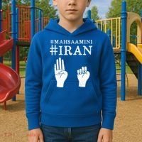 Mahsa Amini Iran #MAHSAAMINI Kids Hoodie thumb 2