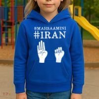 Mahsa Amini Iran #MAHSAAMINI Kids Hoodie thumb 3