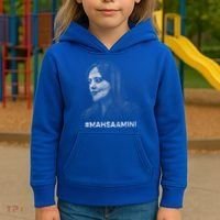 Mahsa Amini Iran #MAHSAAMINI Kids Hoodie thumb 3