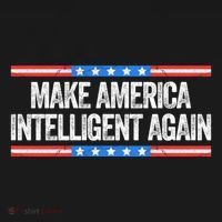 Make America Intelligent Again Funny Us Patriotic July 4th Gift Doggie Tank thumb 4