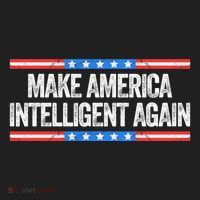 Make America Intelligent Again Funny Us Patriotic July 4th Gift Beanie thumb 2