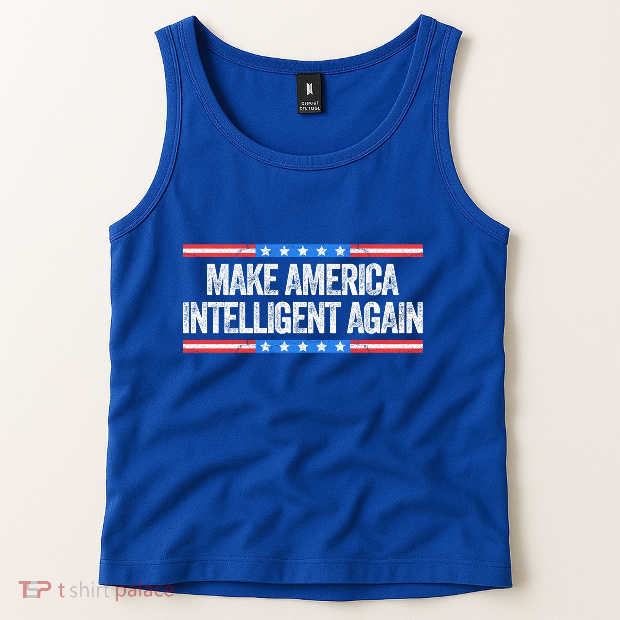 Make America Intelligent Again Funny Us Patriotic July 4th Gift Tank Top