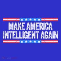 Make America Intelligent Again Funny Us Patriotic July 4th Gift Kids Sweatshirt thumb 2