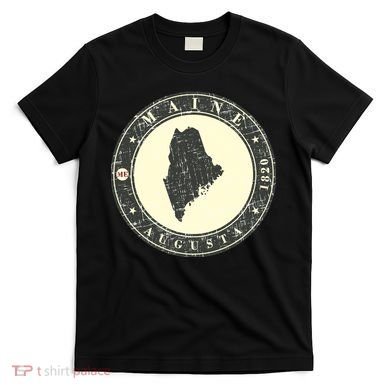 Maine Augusta Retro T-Shirt