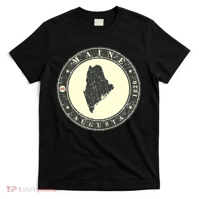 Maine Augusta Retro T-Shirt