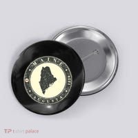 Maine Augusta Retro Button thumb 0