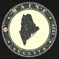 Maine Augusta Retro Coaster thumb 2