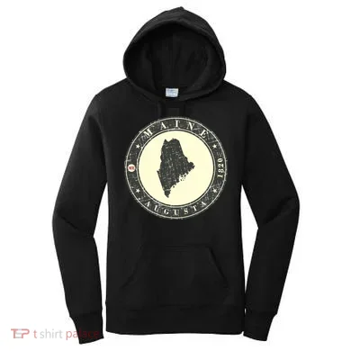 Maine Augusta Retro Women's Hoodie