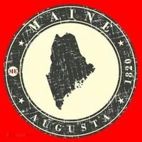 Maine Augusta Retro Santa Hat thumb 1