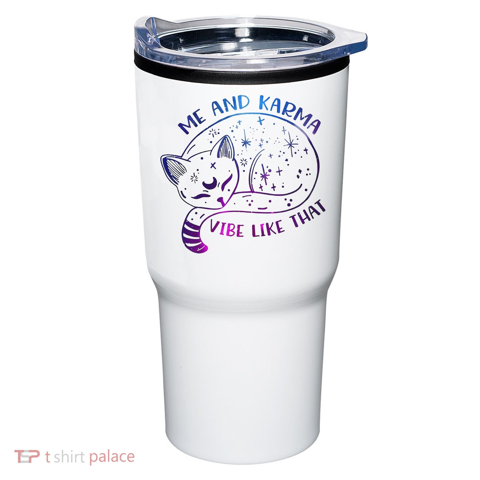 Me And Karma Vibe Like That Karma Is A Cat Purring In My Lap  Tumbler