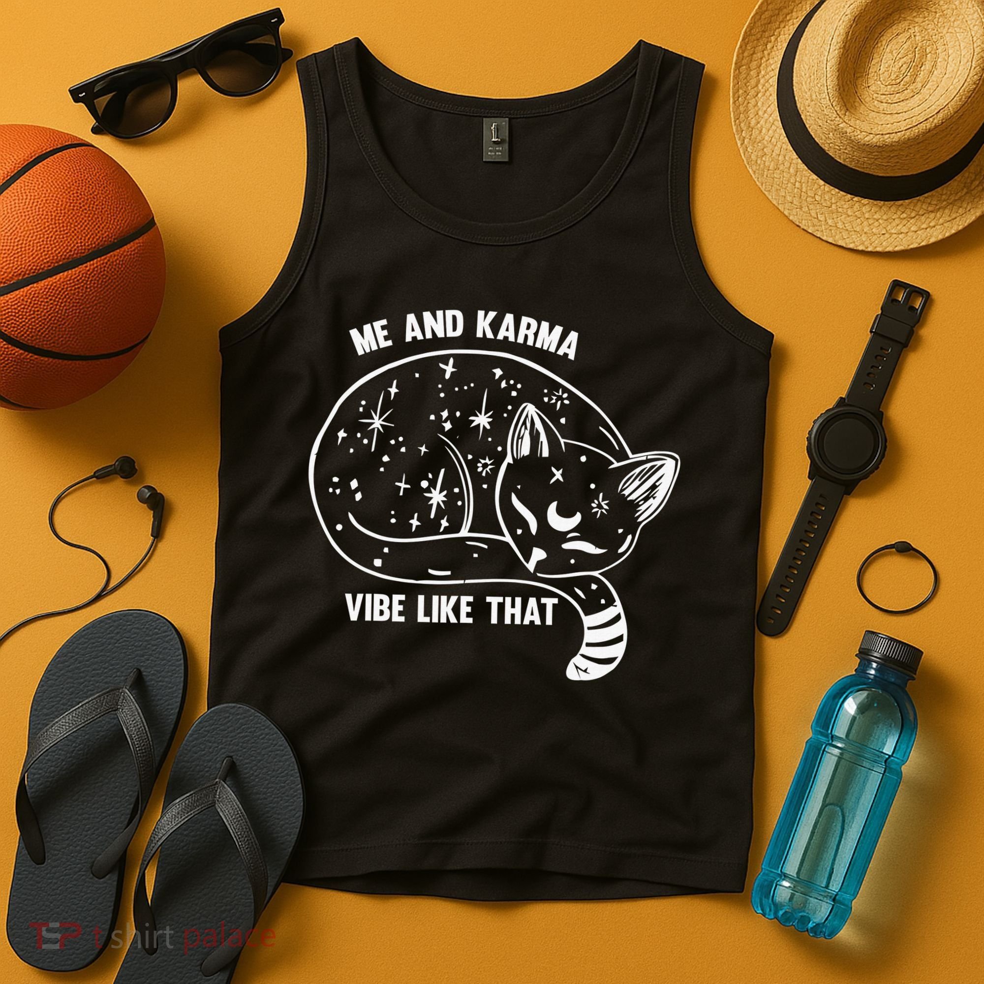Me and Karma vibe like that Tank Top