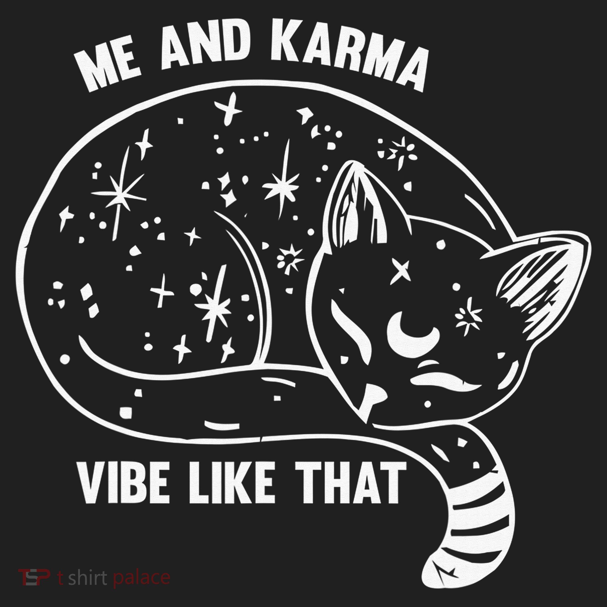 Me and Karma vibe like that Golf Towel