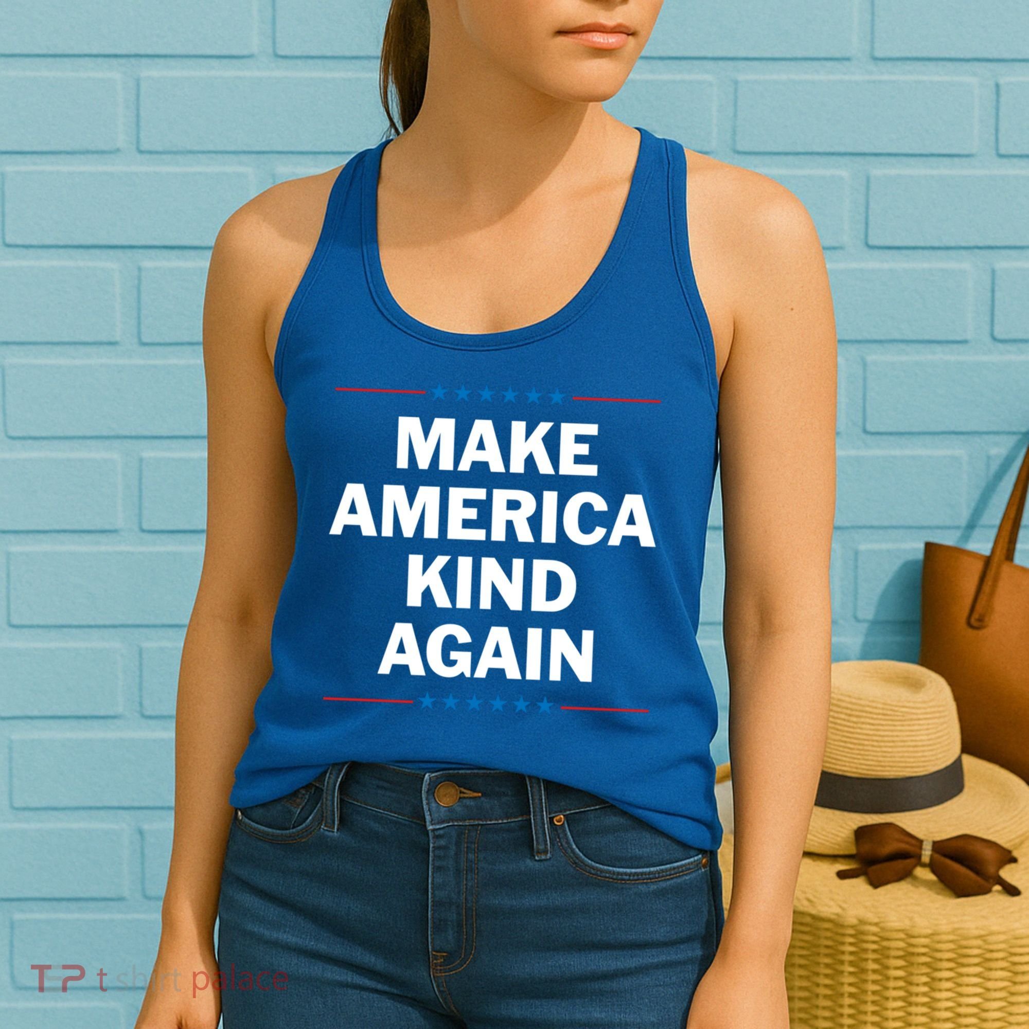 Make America Kind Again Funny Gift Women's Tank Top