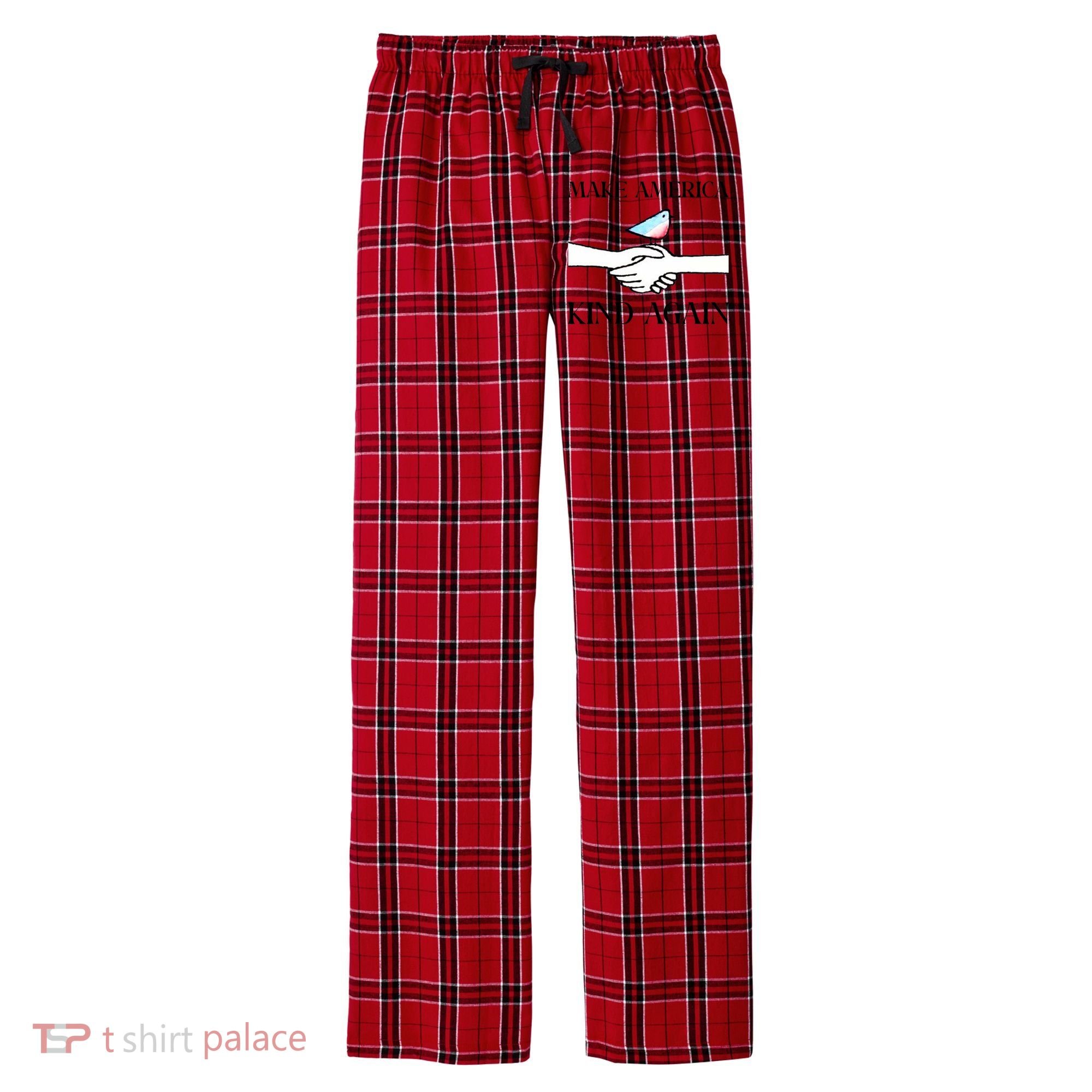Make America Kind Again Men's Flannel Plaid Pajama Pants