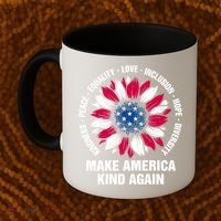 Make America Kind Again Sunflower Gift Coffee Mug thumb 2