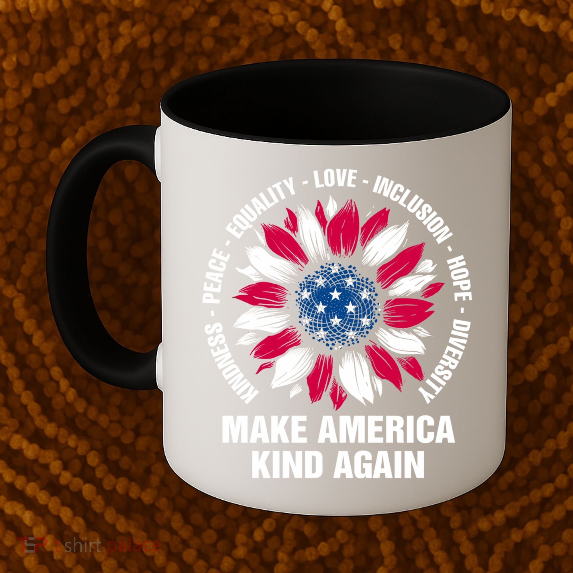 Make America Kind Again Sunflower Gift Coffee Mug